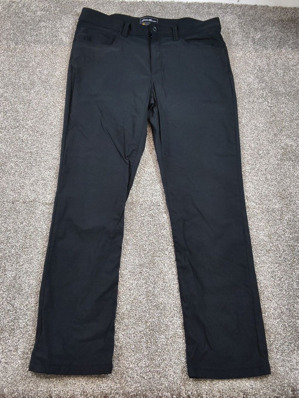 Eddie Bauer Pants Mens 38x32 Black Travex Performance Nylon Stretch Hiking